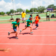 Local children compete in track race